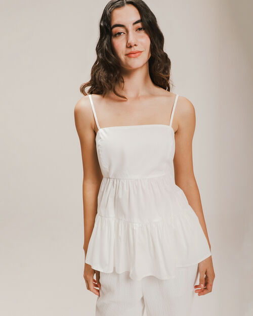 Blusa Tirantes Amarre Espalda